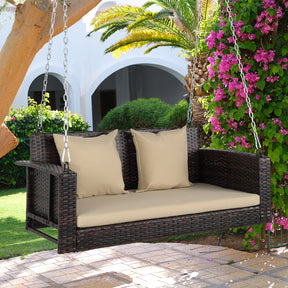 49in Gradient Rattan Swing Chair（Swing frames not included）