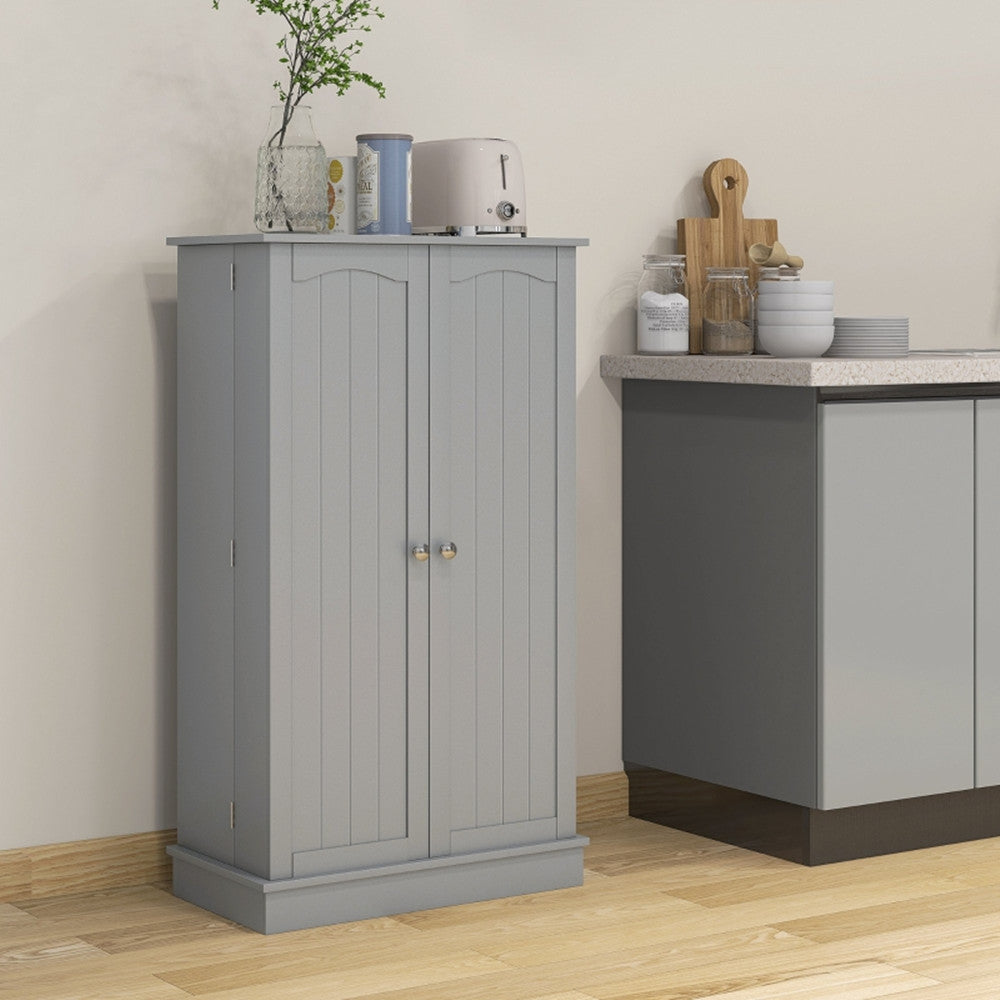 Simple Triamine Adjustable Shelves Sideboard With Door Cabinet