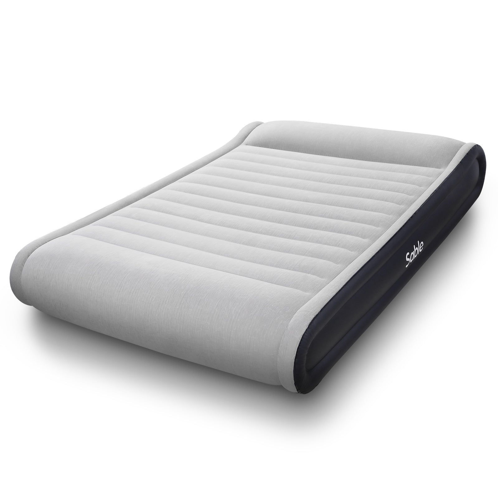 Full Size Air Mattress with Built in Pump Easy to Inflate/Quick Set Up Inflatable Mattress Double High Strong Support Air Bed with Headboard-TaoTronics US