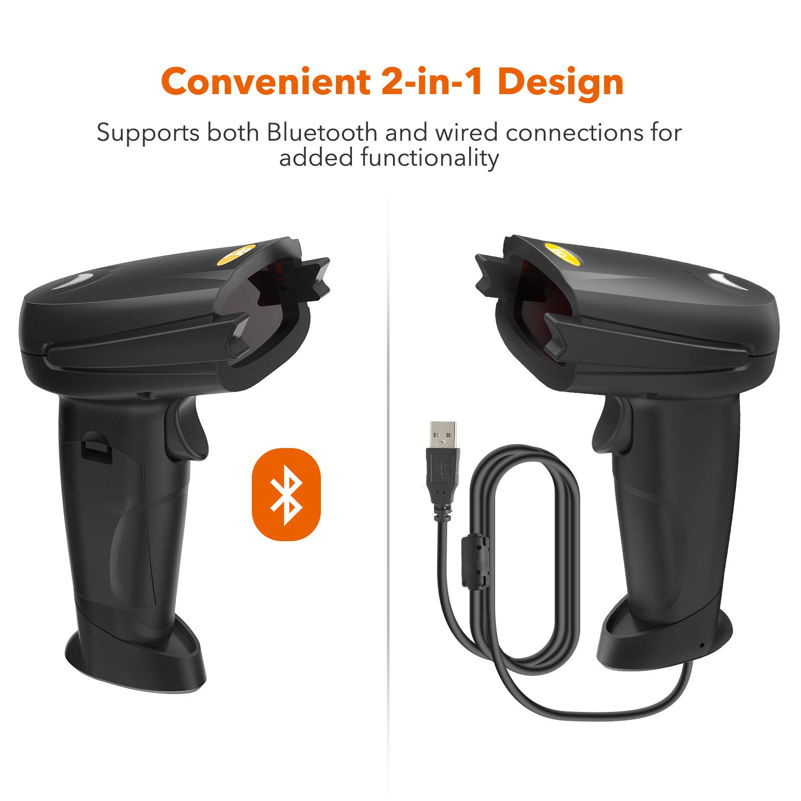 Barcode Scanner TaoTronics 2-in-1 Bluetooth Barcode Scanner-TaoTronics