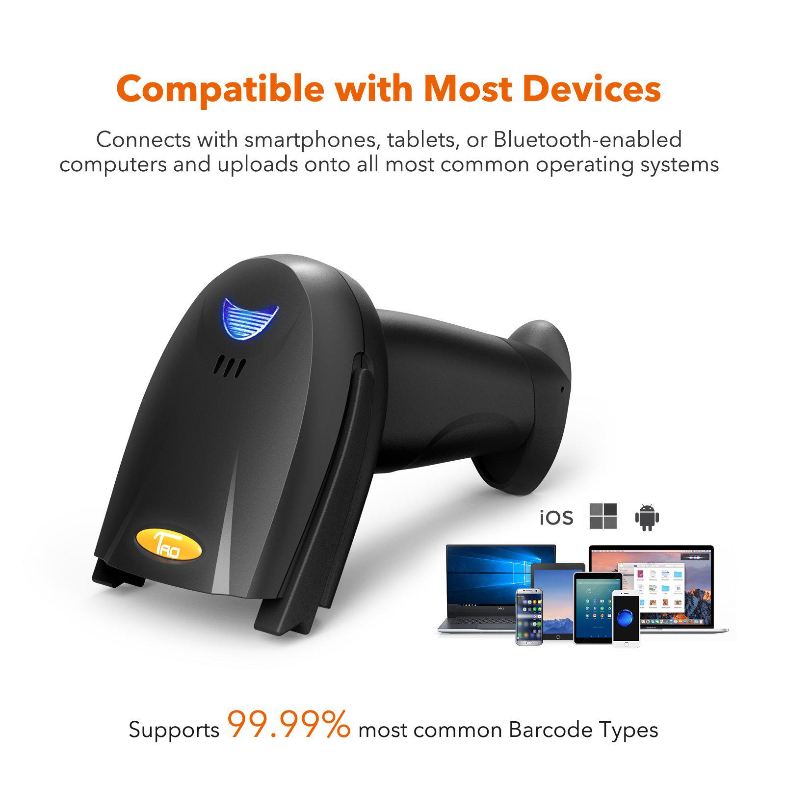 Barcode Scanner TaoTronics 2-in-1 Bluetooth Barcode Scanner-TaoTronics