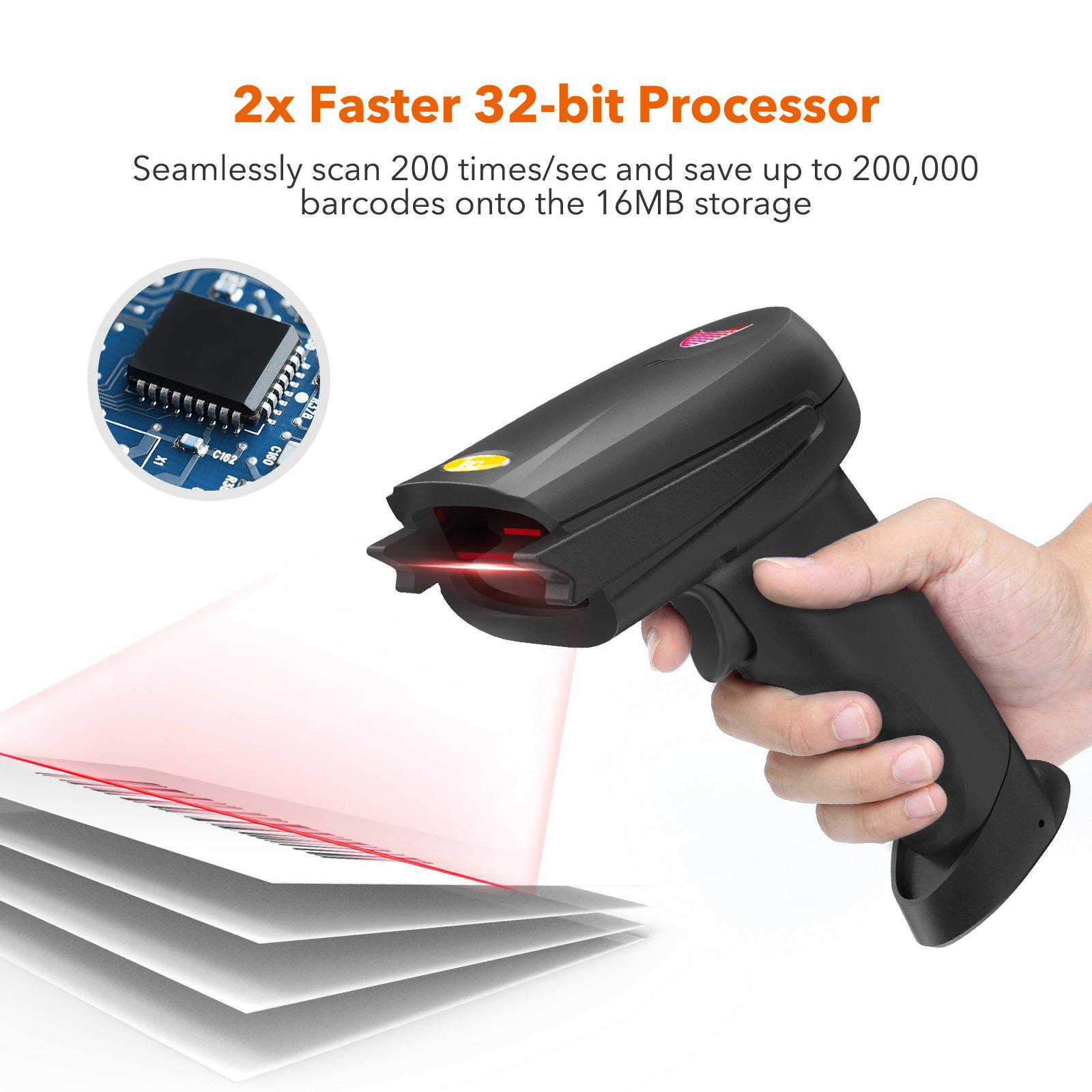 Barcode Scanner TaoTronics 2-in-1 Bluetooth Barcode Scanner-TaoTronics