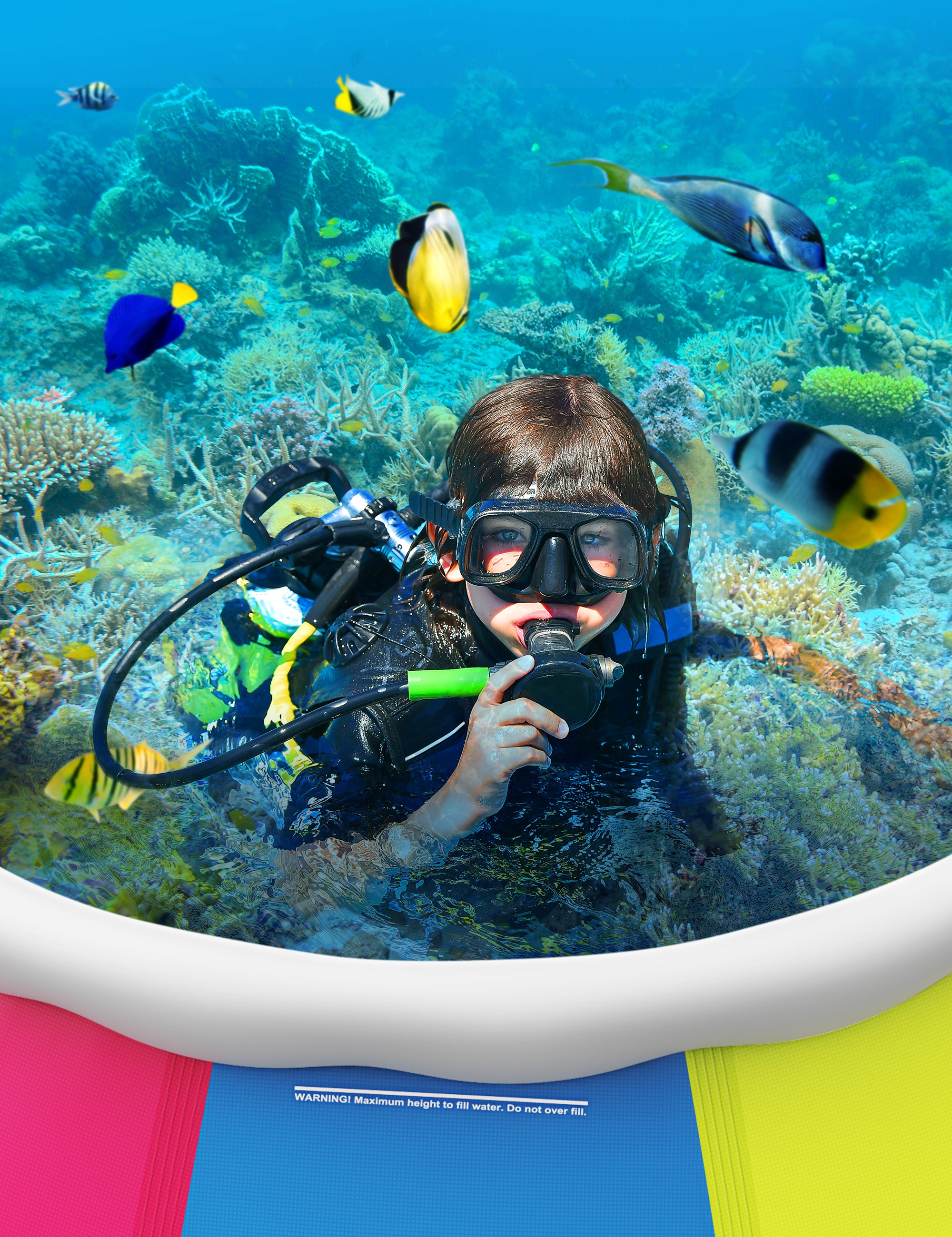 Evajoy Inflatable Swimming Pool Above Ground Pool 10ft x 30in Fast Set Pools WM