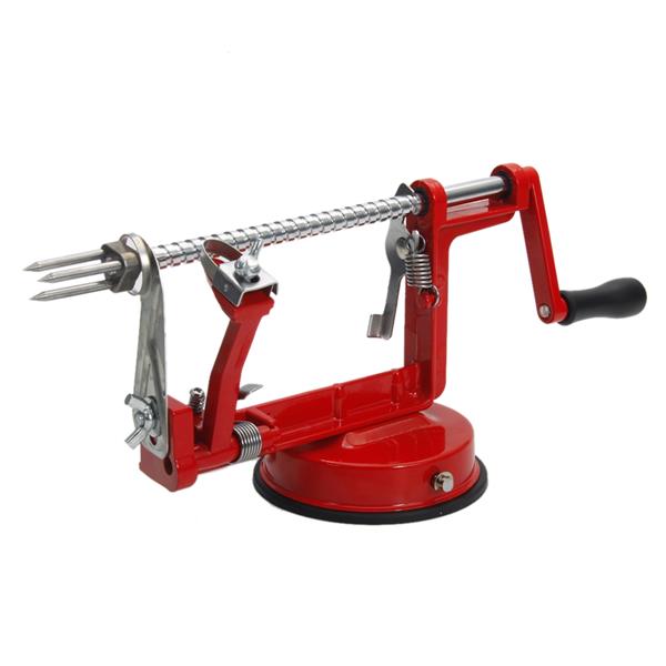 3-in-1 Stainless Steel Hand-cranking Apple Peeler Slicer Peeler