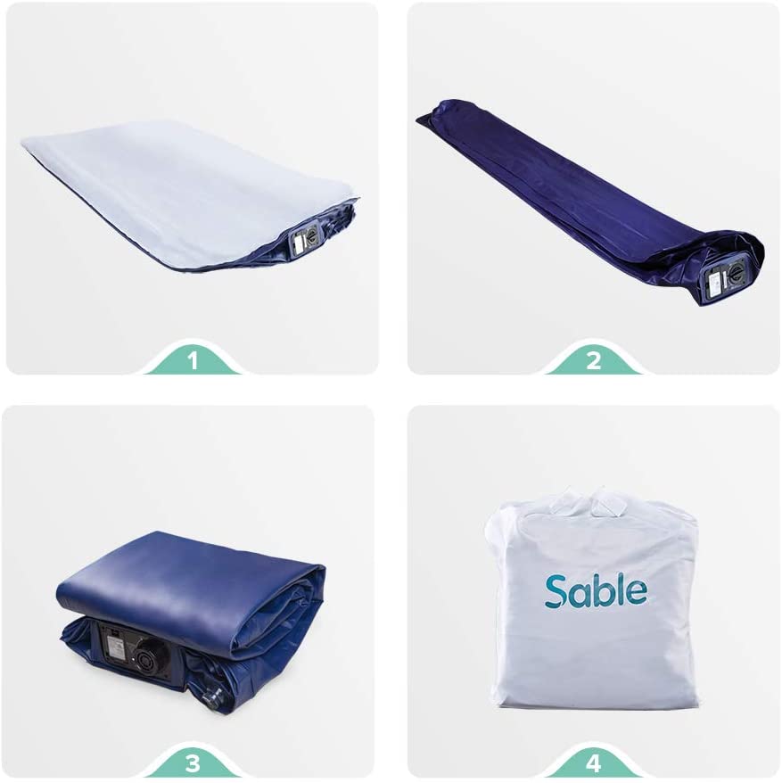 Sable Air Mattress Queen Size With Built-In Electric Pump With Storage Bag