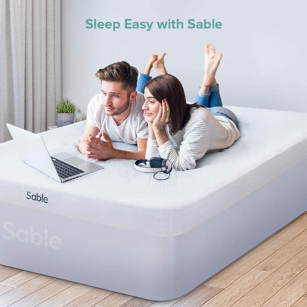 Sable Air Mattress Queen Size With Built-In Electric Pump With Storage Bag