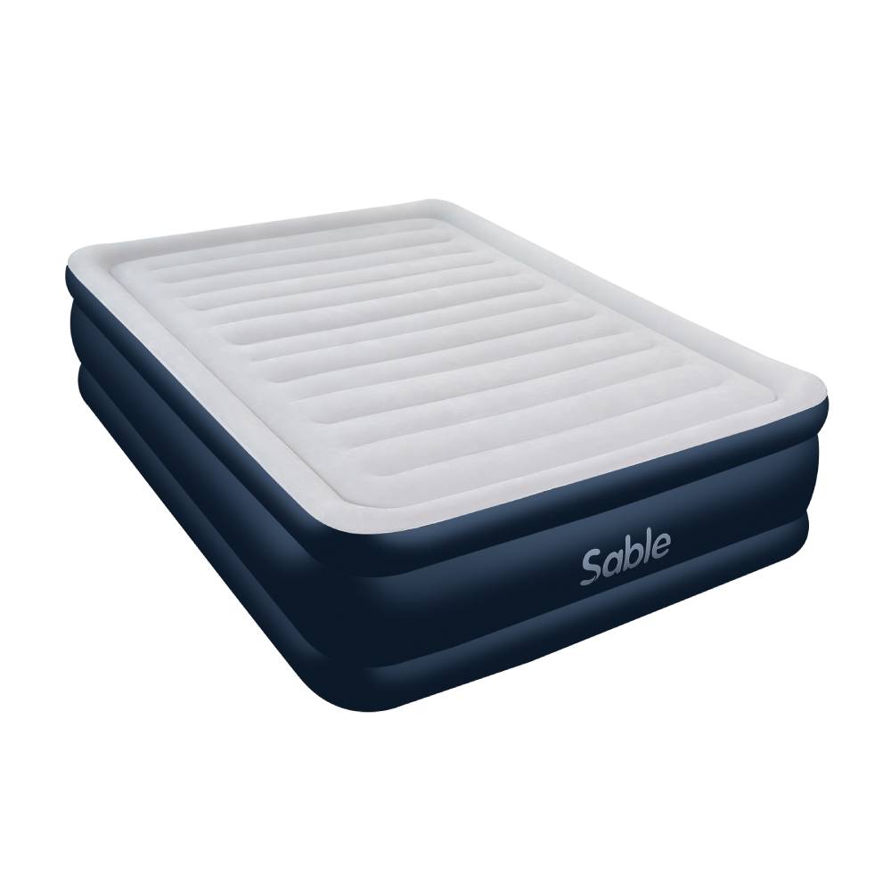 Evajoy Air Mattress  Airbed, Sable Upgraded Inflatable Blow up Bed with Built-in Electric Pump