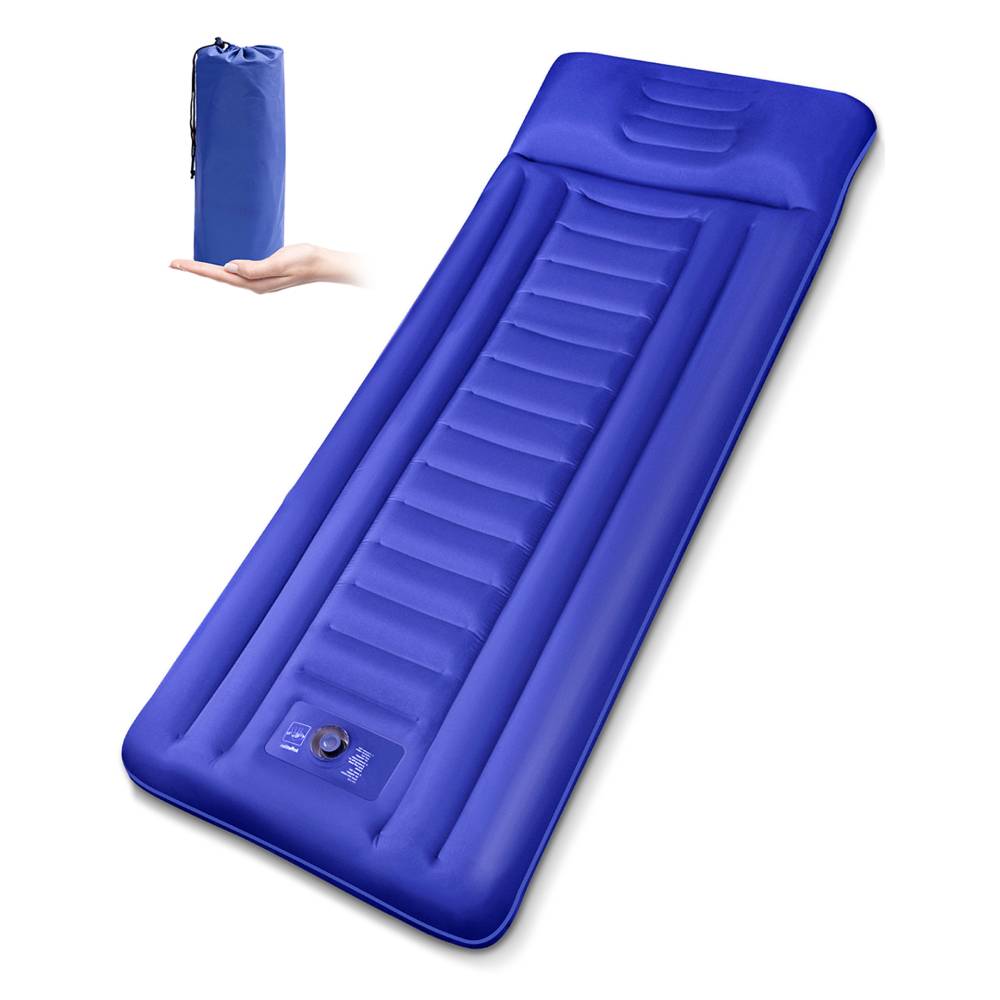 Sable Inflatable Camping Sleeping Mat Air Mattress, Twin size Air Pad with Pillow WM