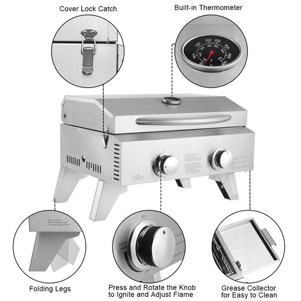 TG-12U Stainless Steel Oven Gas Oven Double Row Double Head Small Oven