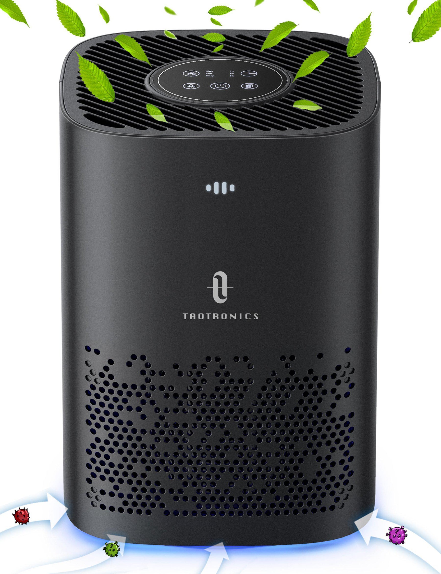 Air Purifier for Home, Quiet 24db for 559 sq.ft, Remove 99.9% Smoke, Allergies, Pet Dander, Odor, Perfect for Office, bedrooms,Nurseries, Night Light-TaoTronics