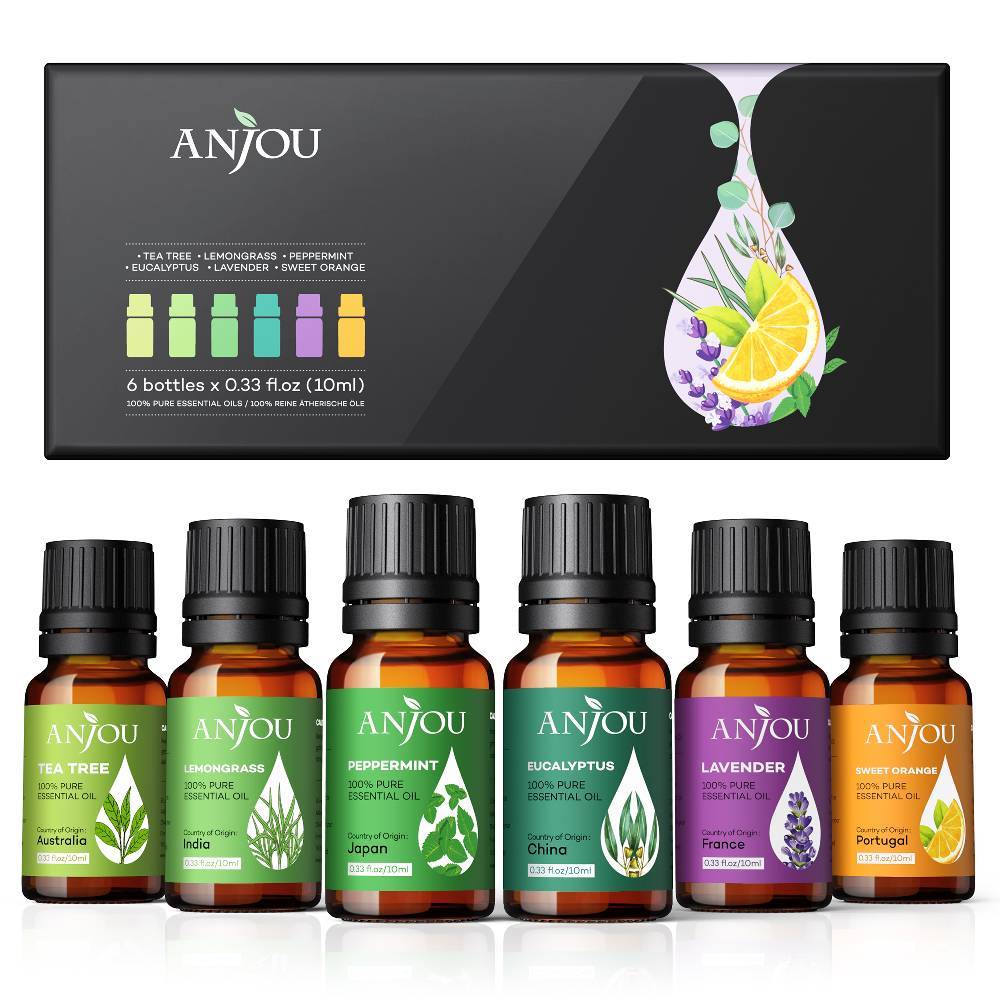 Aromatherapy Essential Oil Top 6 10ml Pure & Therapeutic Grade-TaoTronics US