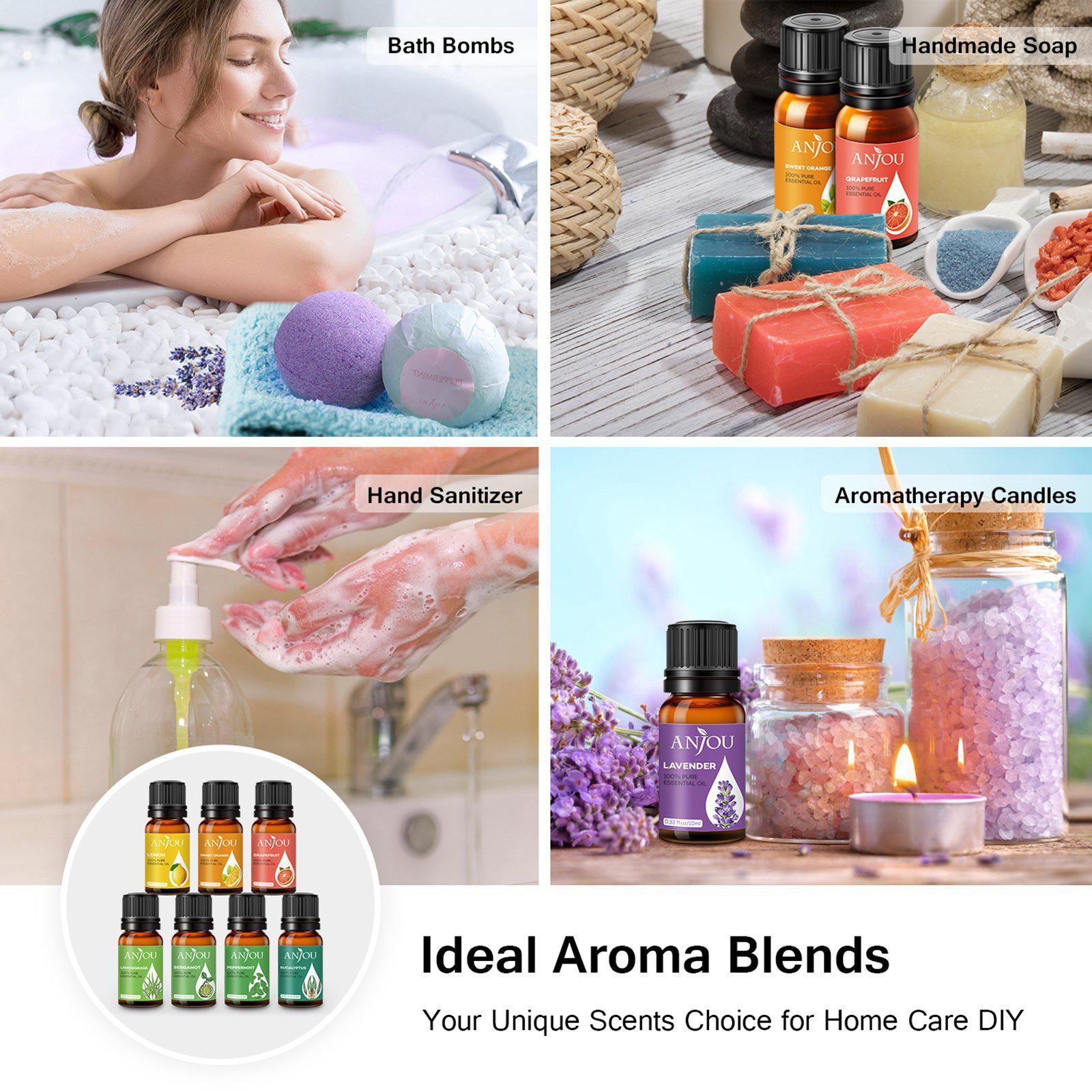 14 x10ml Aromatherapy Essential Oil Large Pure & Therapeutic Grade-TaoTronics US