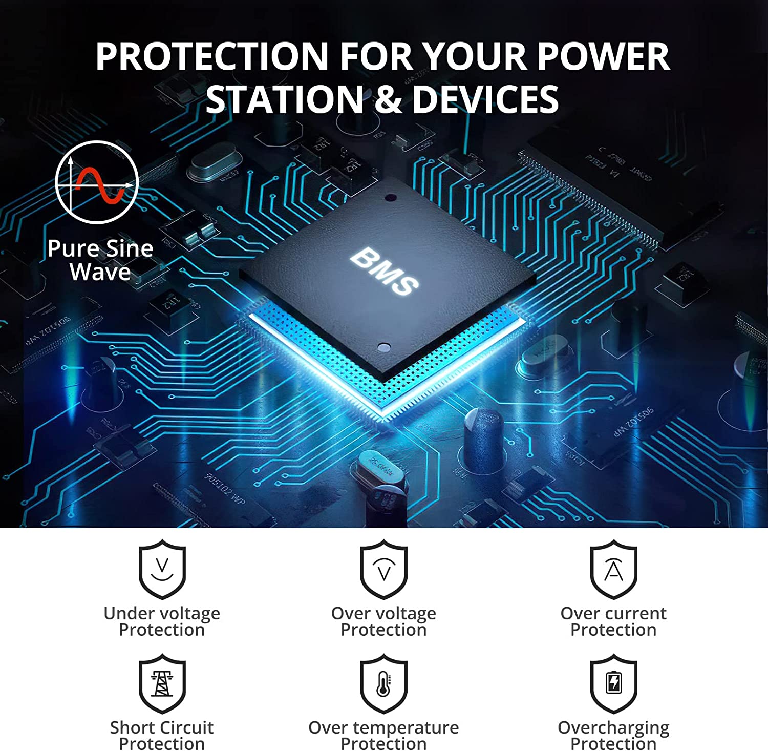 VATID Portable Power Generator,300W 296Wh,2.8hrs 100% Recharge