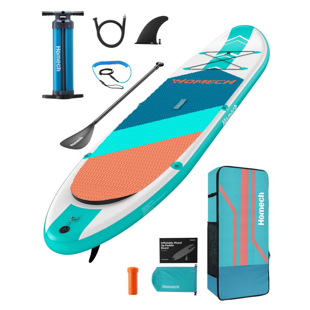 Homech Inflatable Stand Up Paddle Board, 10’10 × 32” × 6” Fitting for All Skill Levels-TaoTronics