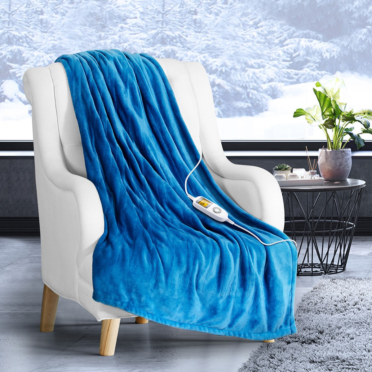 iTeknic Electric Blanket Heated Blanket 50" x 60" Flannel Heated Throw