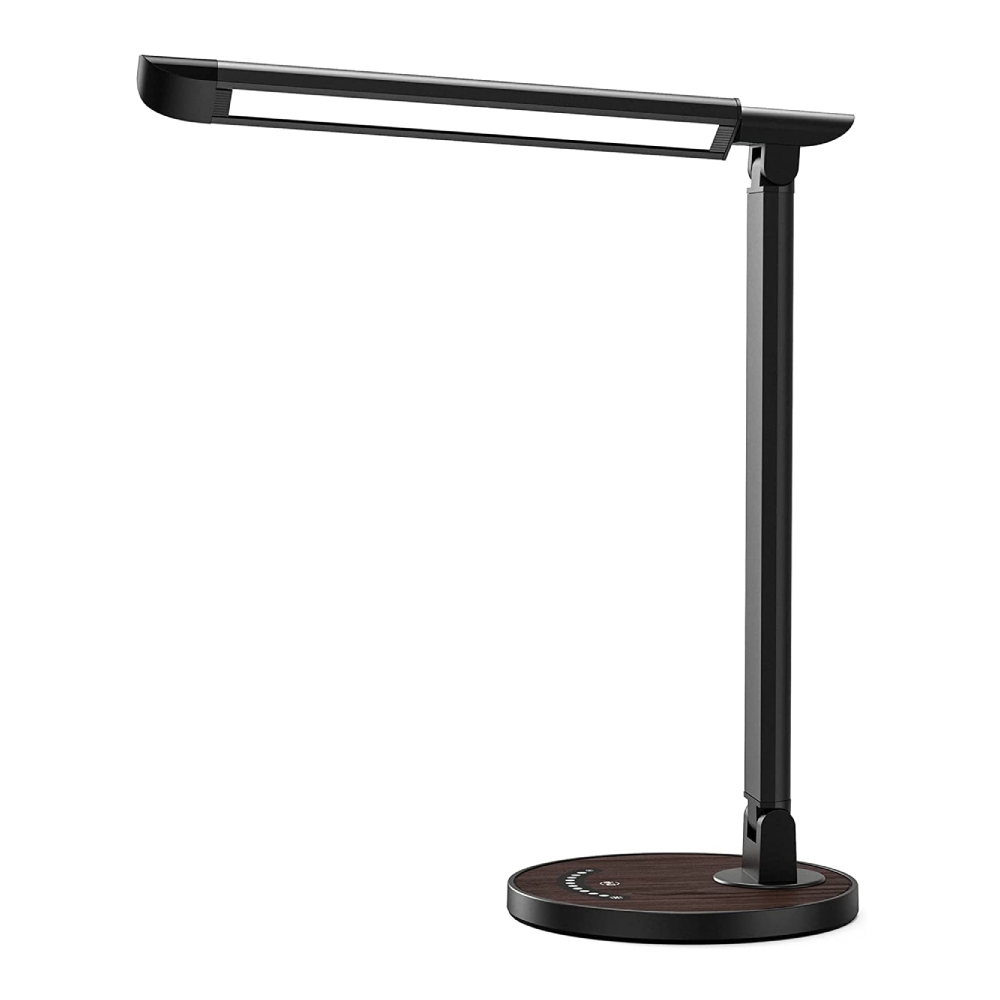 LED Desk Lamp 13, Eye-Caring Table Lamp with USB Charging Port, 5 Lighting Modes