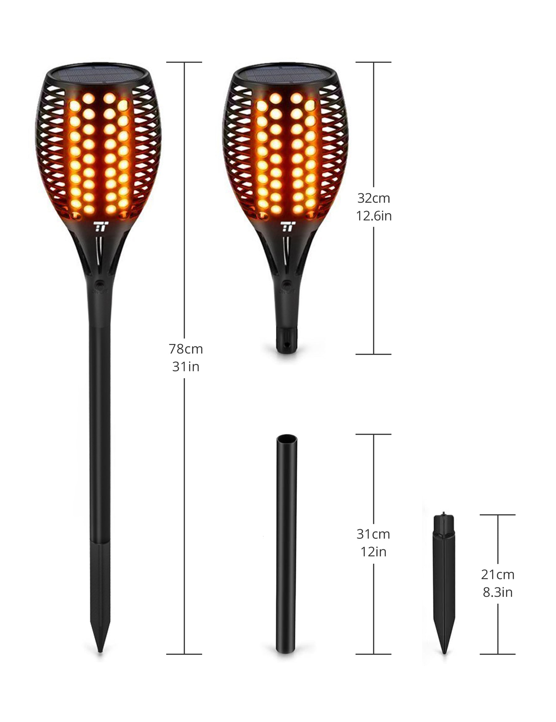 TaoTronics Solar Garden Lights，2PCS