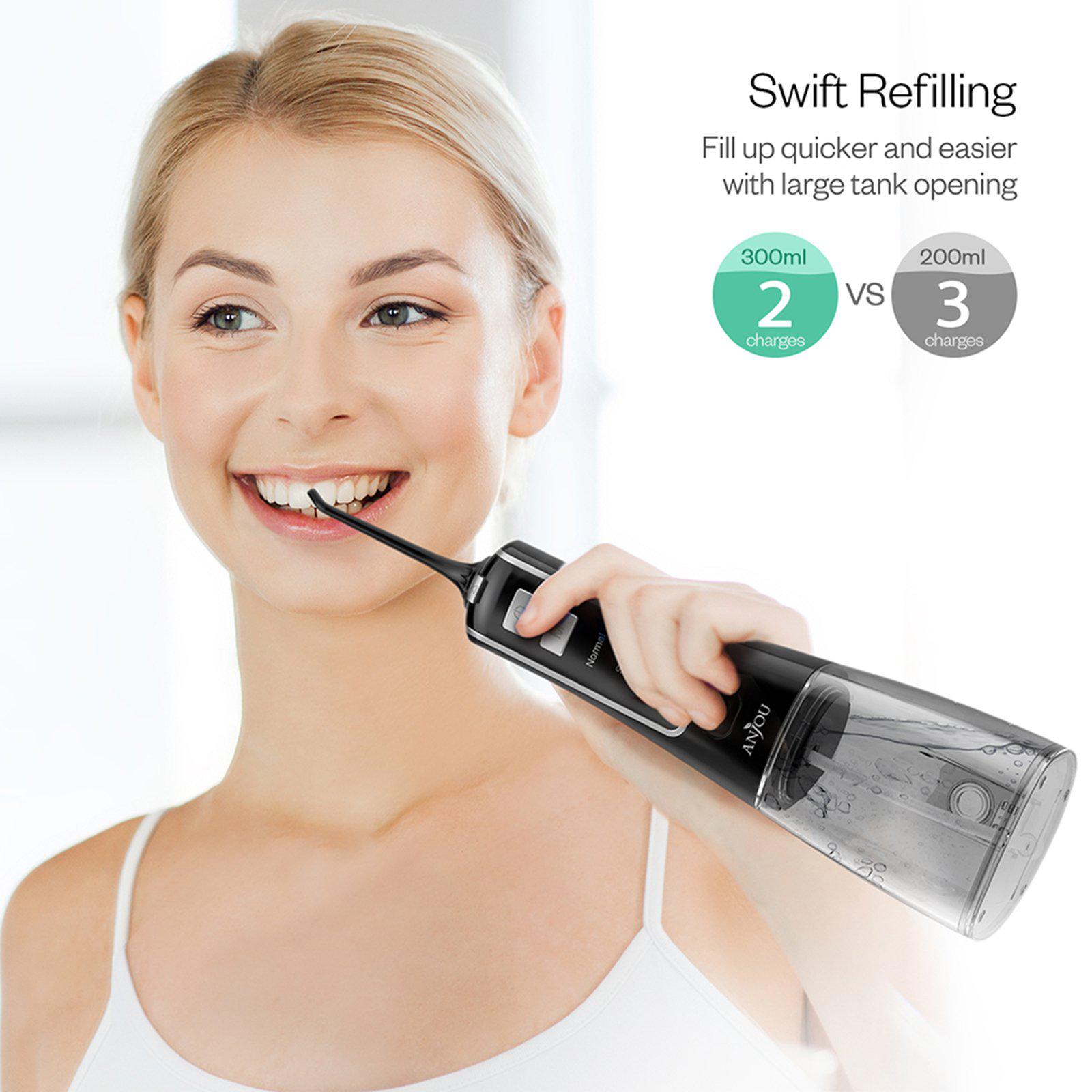 Water Flosser Cordless for Teeth 300ML-TaoTronics US