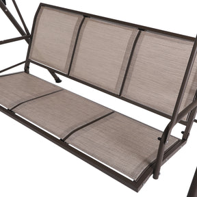 3 Person Outdoor Patio Swing,steel frame textlene seats Steel Frame swing chair