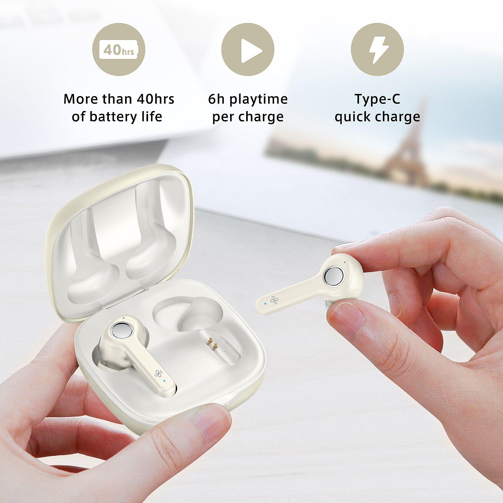 Boltune-Wireless Earbuds 020, Upgraded Boltune Bluetooth V5.2 in-Ear Stereo Wireless Headphones-TaoTronics US