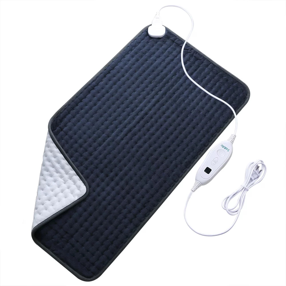 【33"x17"】Electric Heating Pad for Back Pain Cramps Relief, XXX-Large 33x17 Ultra Soft Fast Heating, Moist Dry Heat
