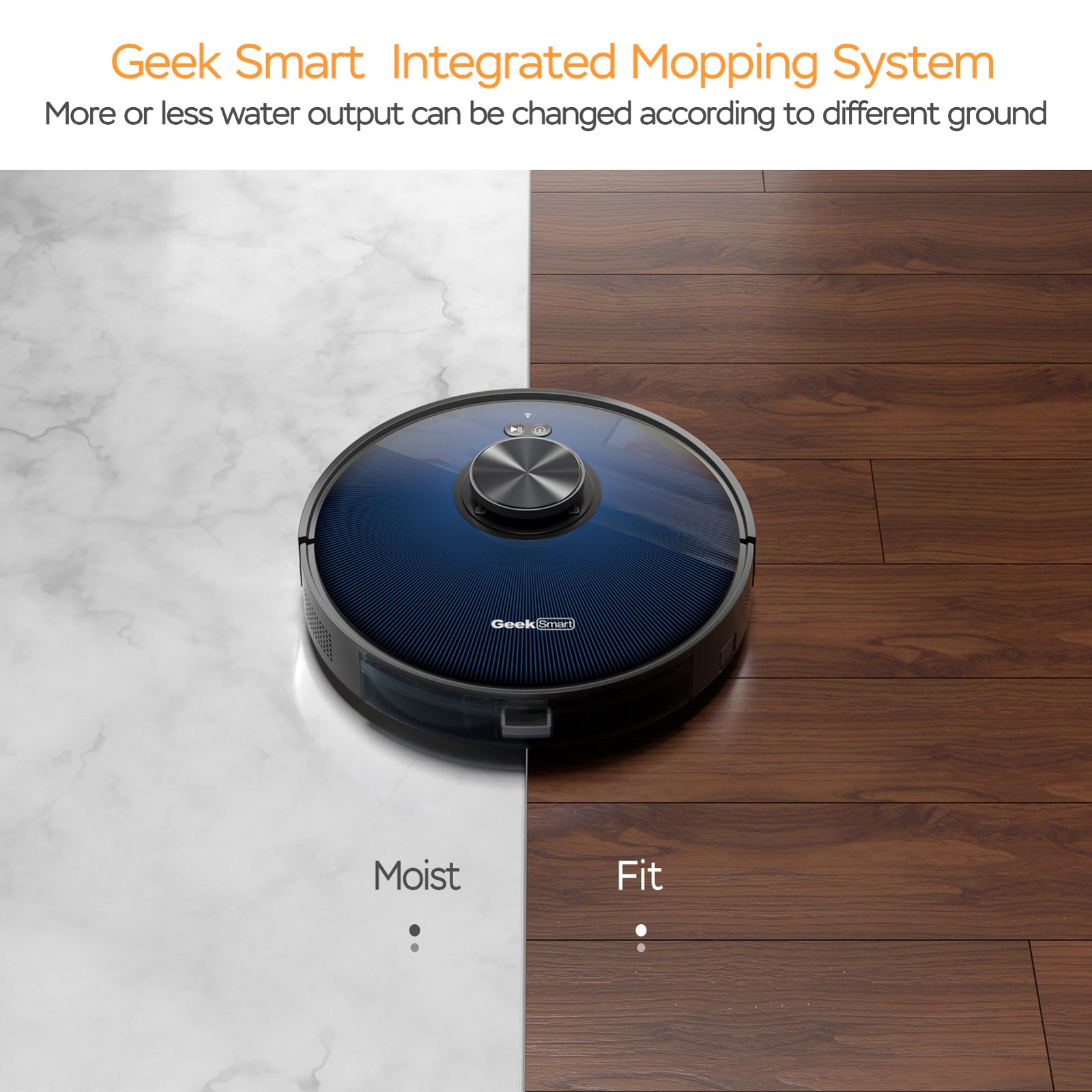 Geek Smart L7 Laser Robot Vacuum Cleaner , LDS Navigation, MAX 2700 PA Suction, Wi-Fi Connected APP