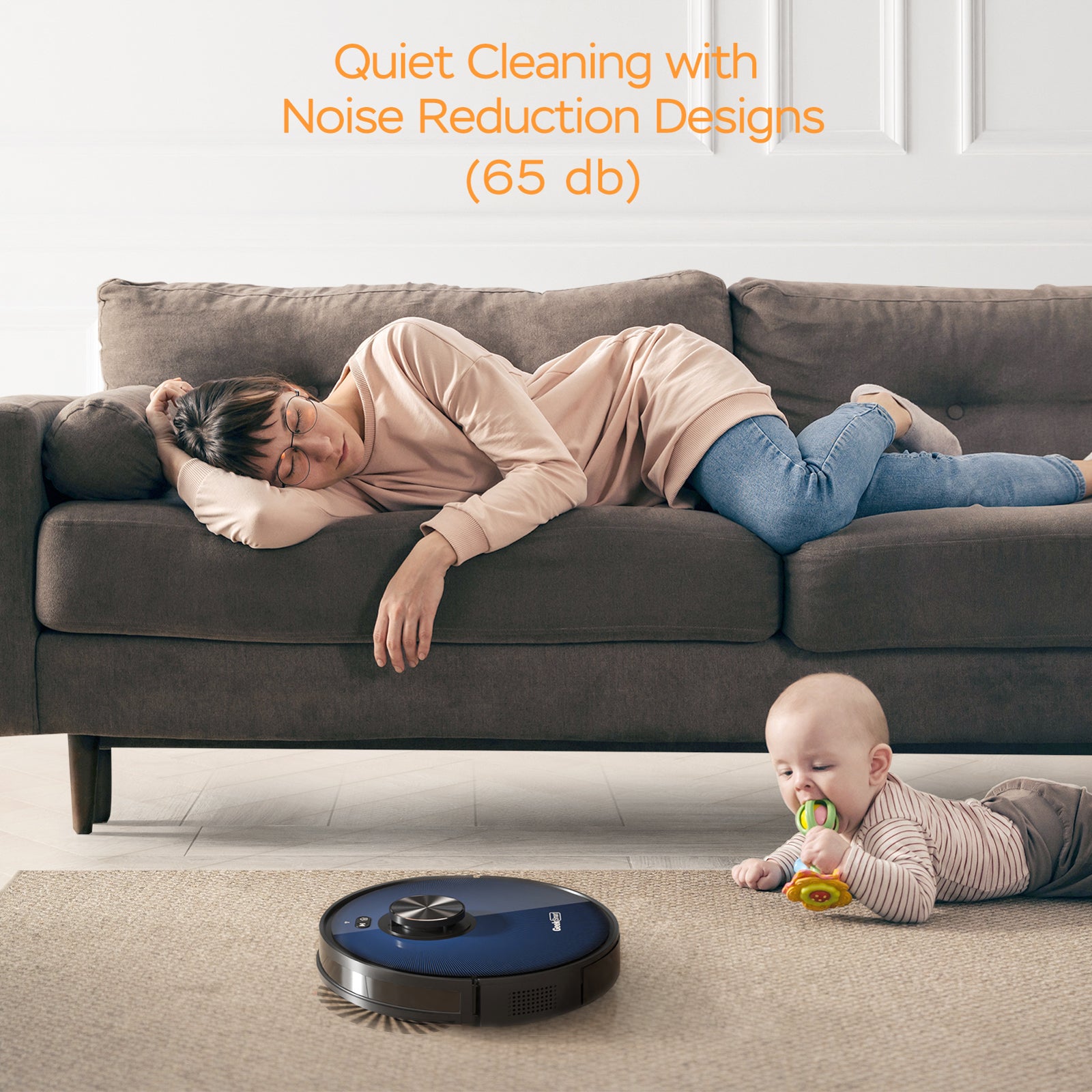 Geek Smart L7 Laser Robot Vacuum Cleaner , LDS Navigation, MAX 2700 PA Suction, Wi-Fi Connected APP