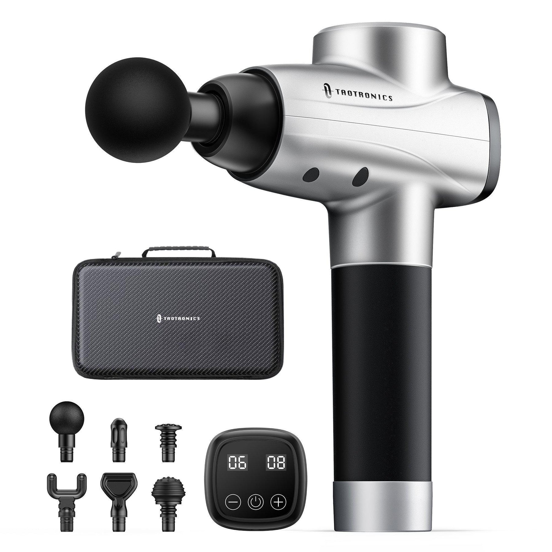 Muscle Massager Deep Tissue Massage Gun with 10 Speeds 6 Heads-TaoTronics