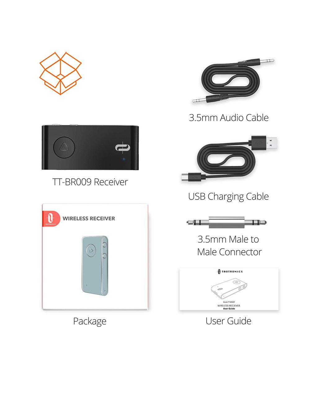 TaoTronics Bluetooth AUX Adapter AptX Low Latency Bluetooth Receiver BR009 Gallery 7