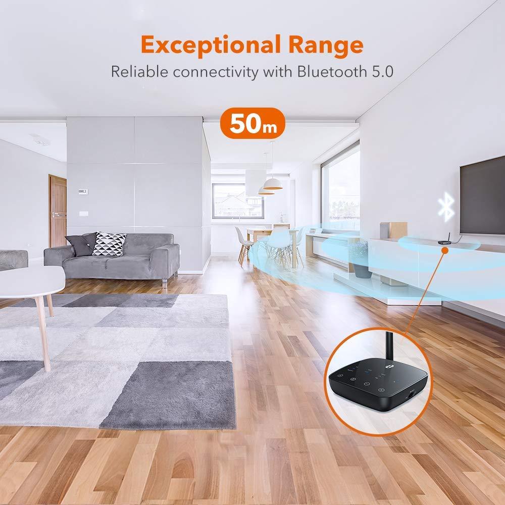 TaoTronics Long Range Bluetooth 5.0 Transmitter Receiver for TV BA014 Gallery 3