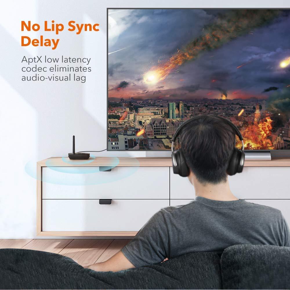 TaoTronics Long Range Bluetooth 5.0 Transmitter Receiver for TV BA014 Gallery 4