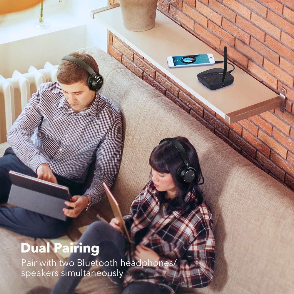 TaoTronics Long Range Bluetooth 5.0 Transmitter Receiver for TV BA014 Gallery 5