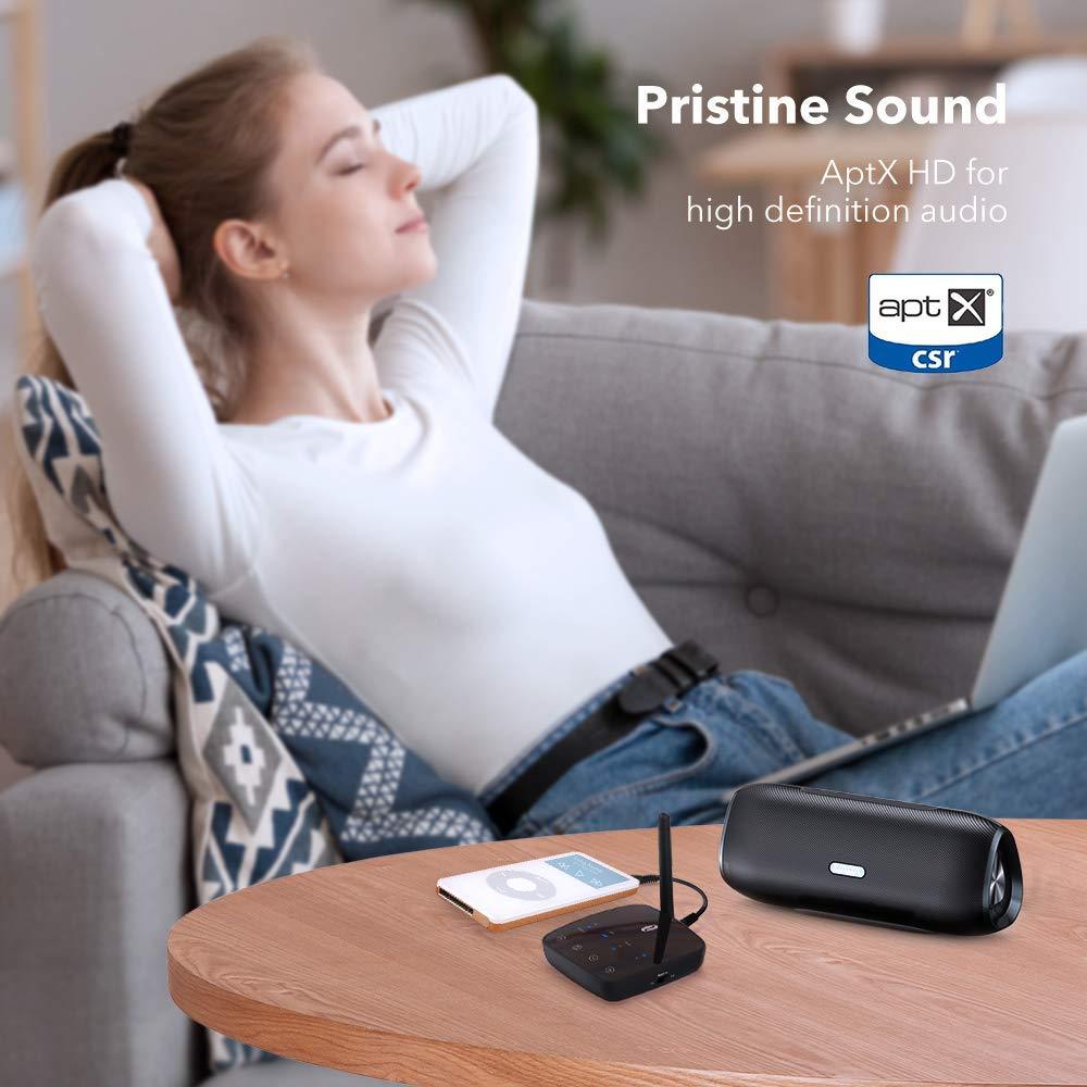 TaoTronics Long Range Bluetooth 5.0 Transmitter Receiver for TV BA014 Gallery 7