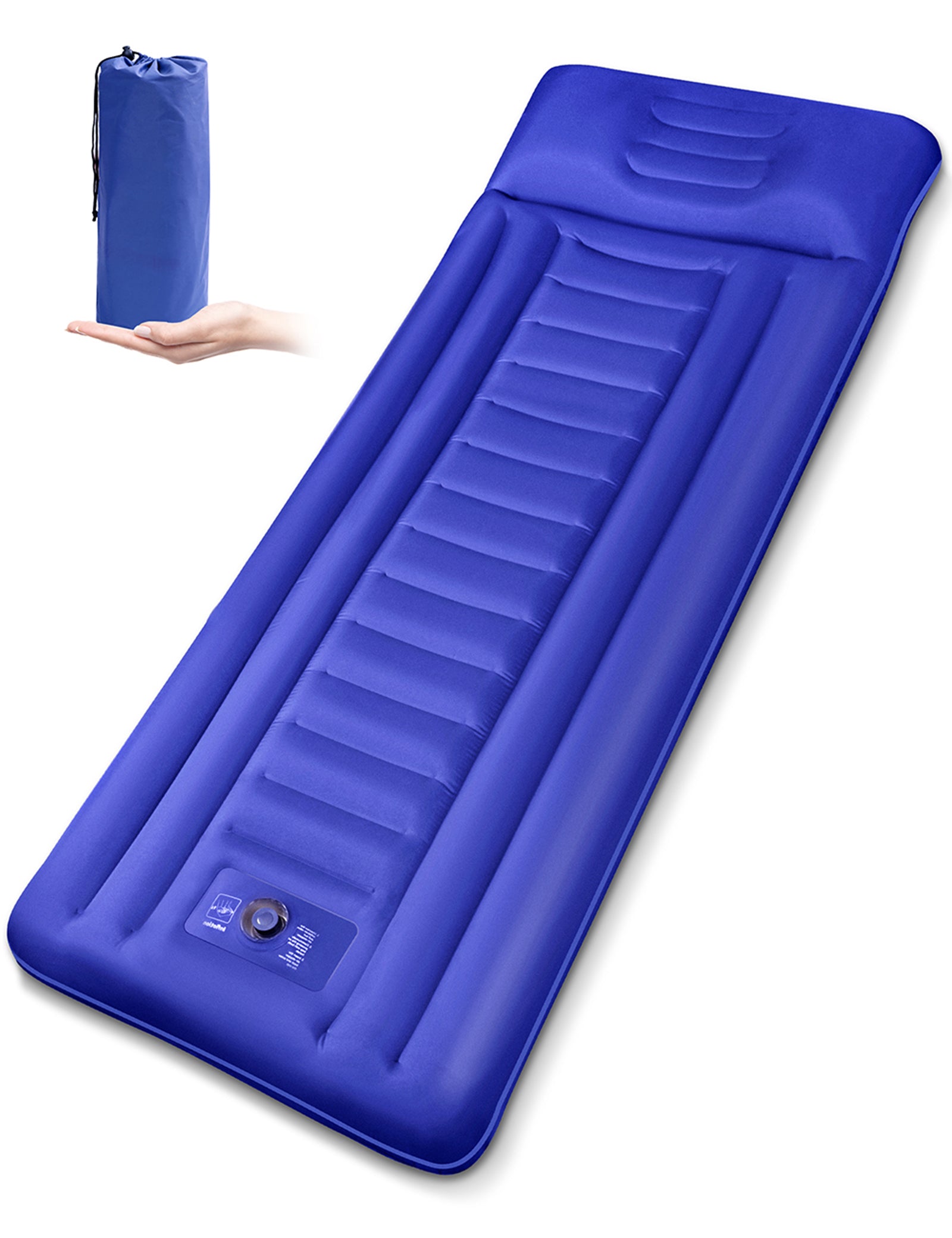 Inflatable Camping Pad Sleeping Mat Air Mattress Air Pad with Built-in Inflator 5 R-Value for Outdoor Hiking Camping Backpacking-TaoTronics US