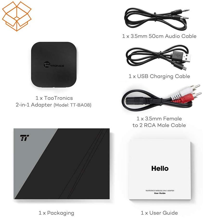 TaoTronics Transmitter Wireless 3.5mm Audio Adapter BA008 Gallery 7