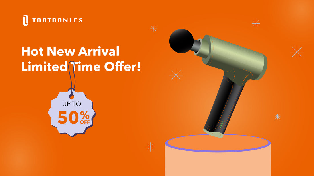 TaoTronics Massage Gun New Release: 50% Off for Ultimate Relaxation