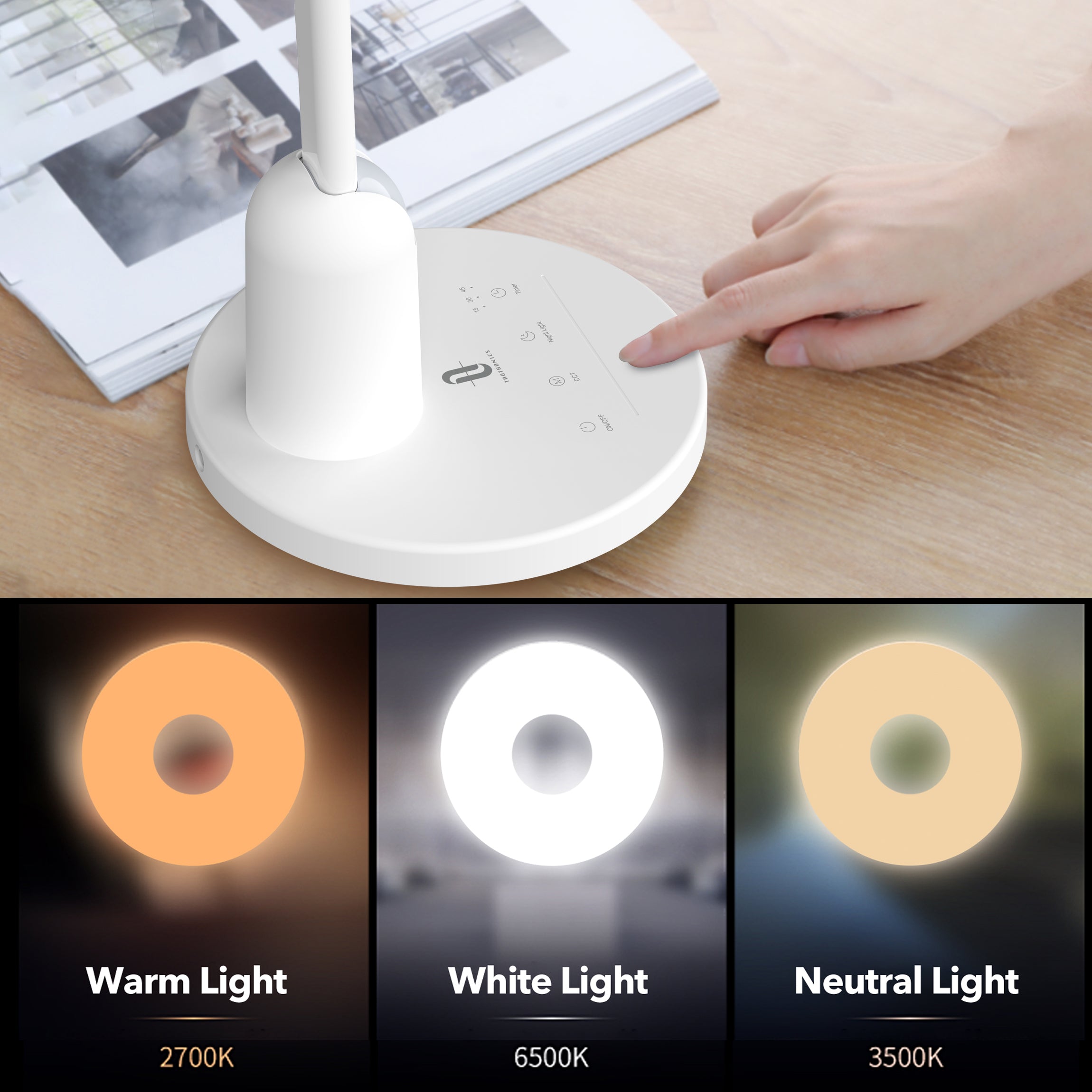 ライト・ランタン lod products LP on the desk TaoTronics LED Desk Lamp with USB Charging Port