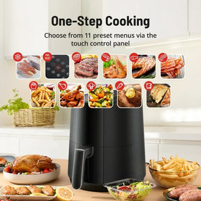 Air Fryer 17QT 6 in 1 AirFryer Toaster Oven Combo with Viewing Window Large Countertop
