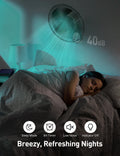 90° Oscillation Powerful 2100 CFM Wall Fan