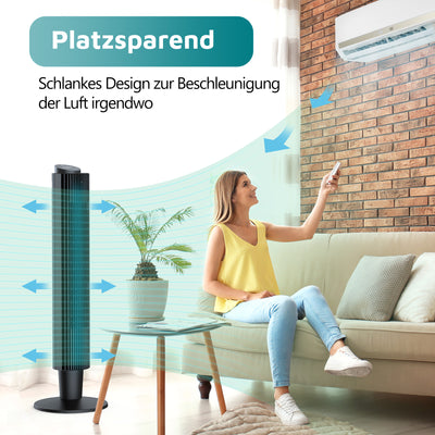Paris Rhône  Oscillating Tower Fan TF005,42” or 36” Height Adjustable