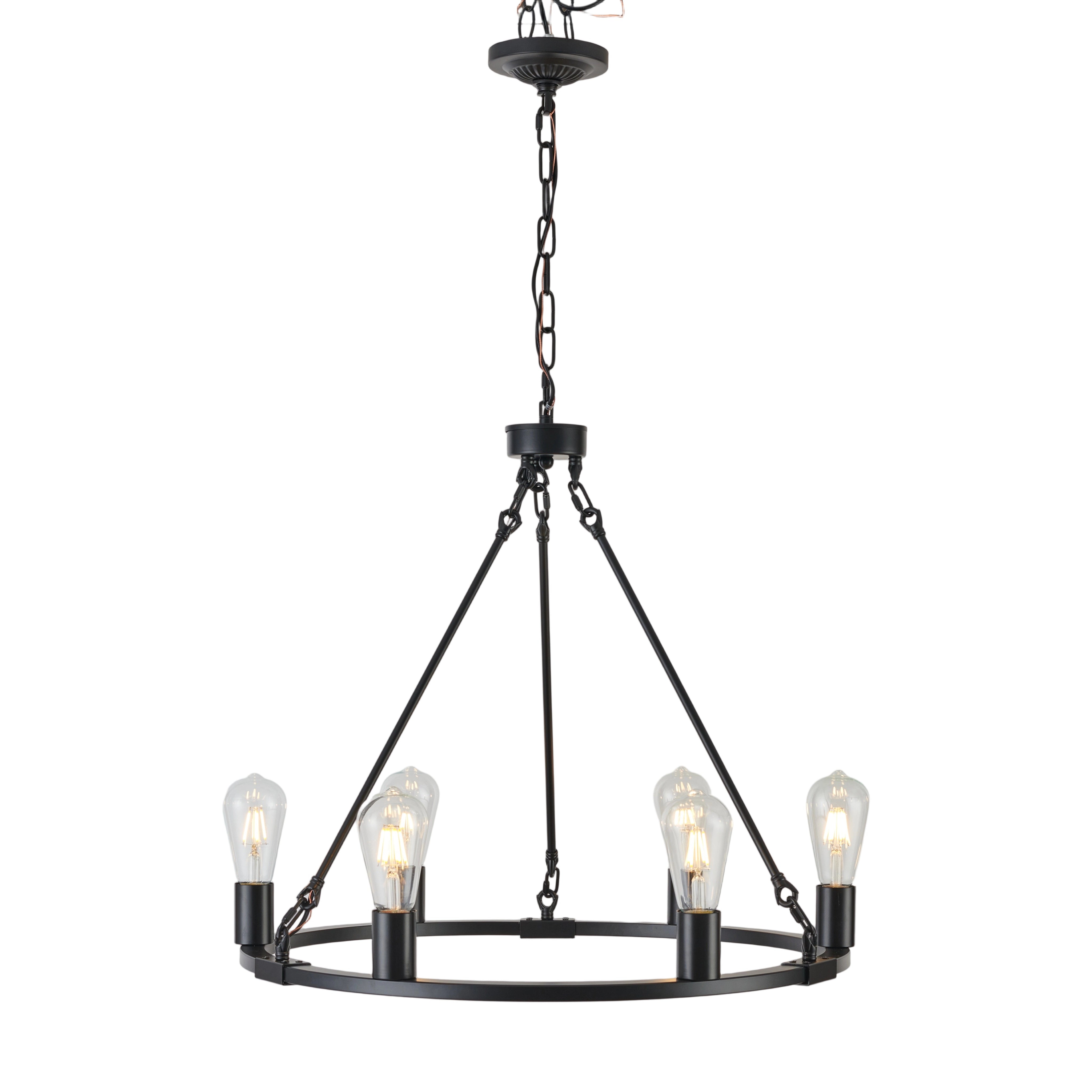 TaoTronics 6-Light Modern Chandelier Ceiling Lighting Pendant Light Fixtures NB-CL006