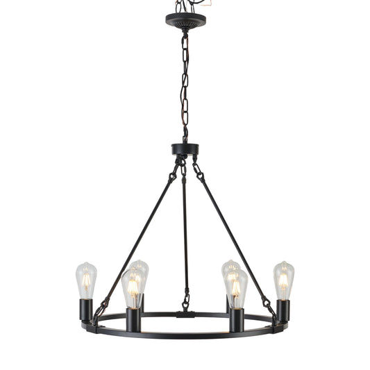 TaoTronics NB-CL006 6-Light Modern Farmhouse Chandelier Pendant Light Fixture for Kitchen Island Dining Room