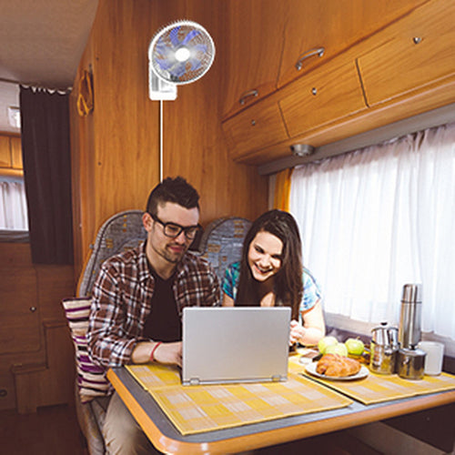 8” Small Wall Mount Fan with Remote Control, 90°Oscillating, 4 Speeds,