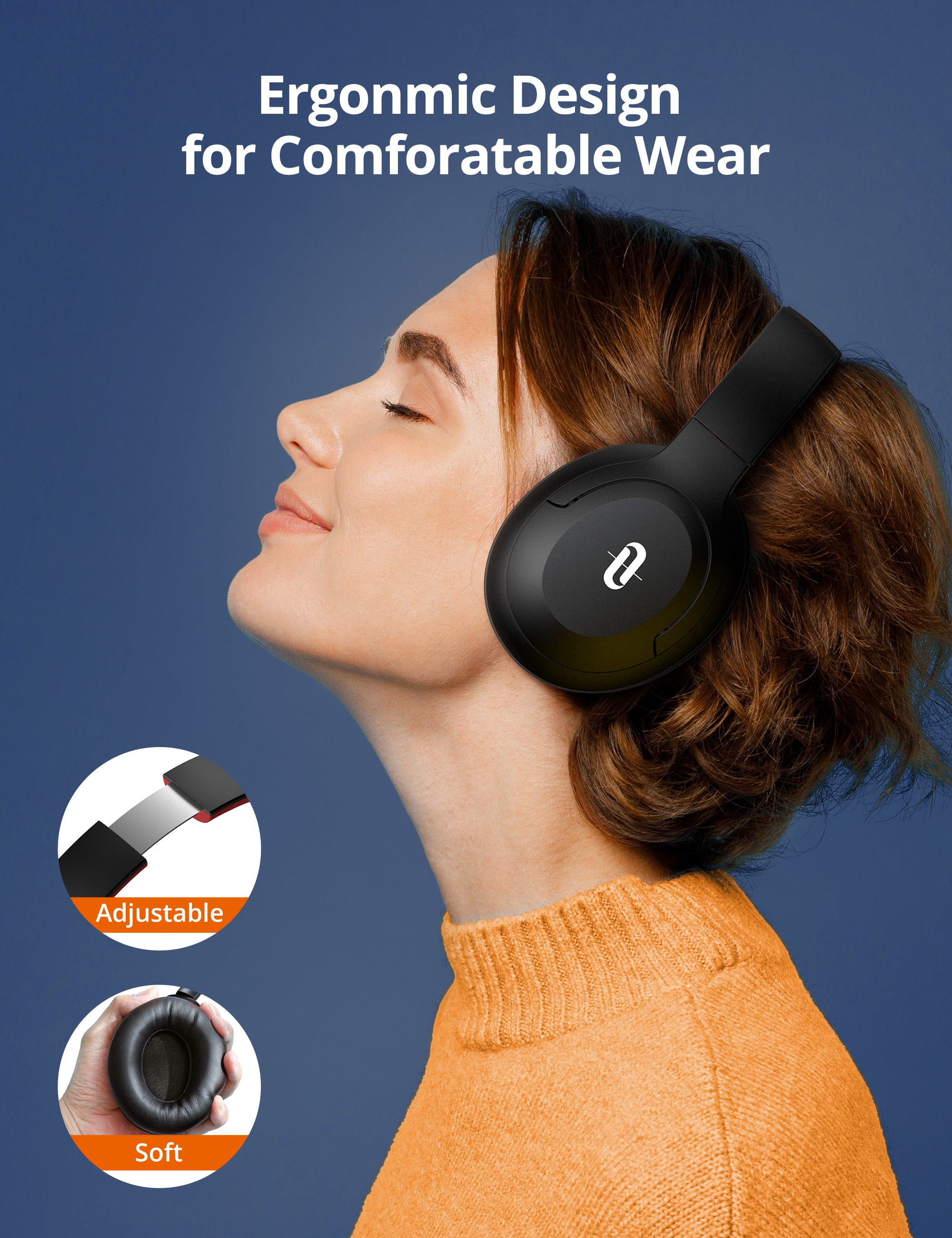 TaoTronics | 40mm Driver Overhead Bluetooth Headset TT-BH1121