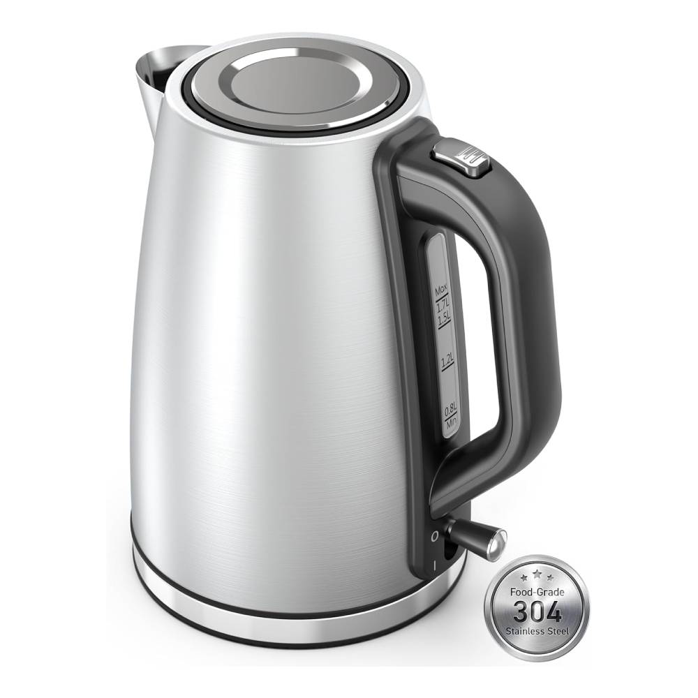 Paris Rhône 1.7L Stainless Steel Electric Kettle, 1500W with LED Indic