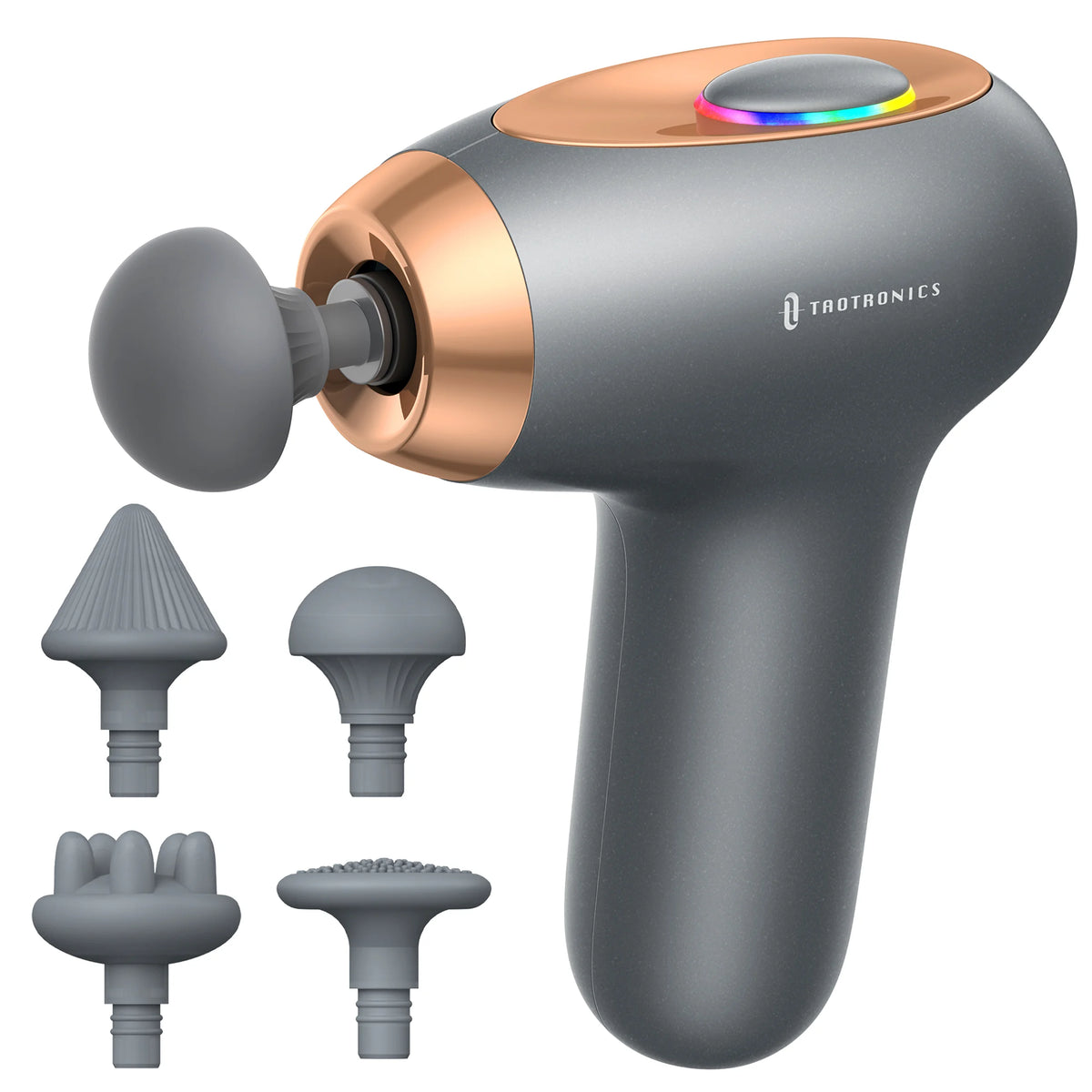 TaoTronics TT-PCA006 Portable Mini Massage Gun, Quiet Deep Tissue Massager for Everyday Muscle Relief