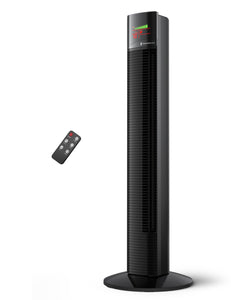 TaoTronics Tower Fan 002,36” Oscillating Tower Fan with Remote, 9 Modes, Large LED Display, 12-Hour Timer ,WM-