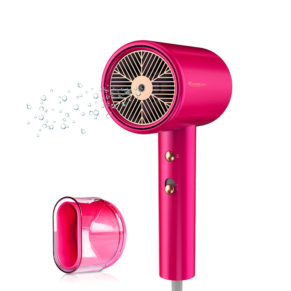 Water Ionic Hair Dryer, 1800W Blow Dryer with Magnetic Nozzle, 2 Speed and 3 Heat Settings
