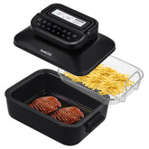 Geek Chef Smokeless Indoor Grill with Air Fry & Non-Stick Plate - 7-in-1, Portable, 6 servings