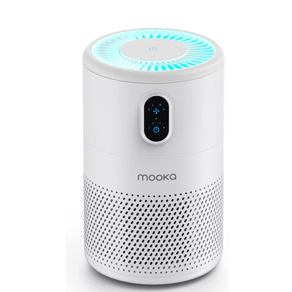 MOOKA Air Purifiers for Home Large Room up to 1076ft², H13 True HEPA Air Filter Cleaner, Odor Eliminator, Remove Smoke Dust Pollen Pet Dander